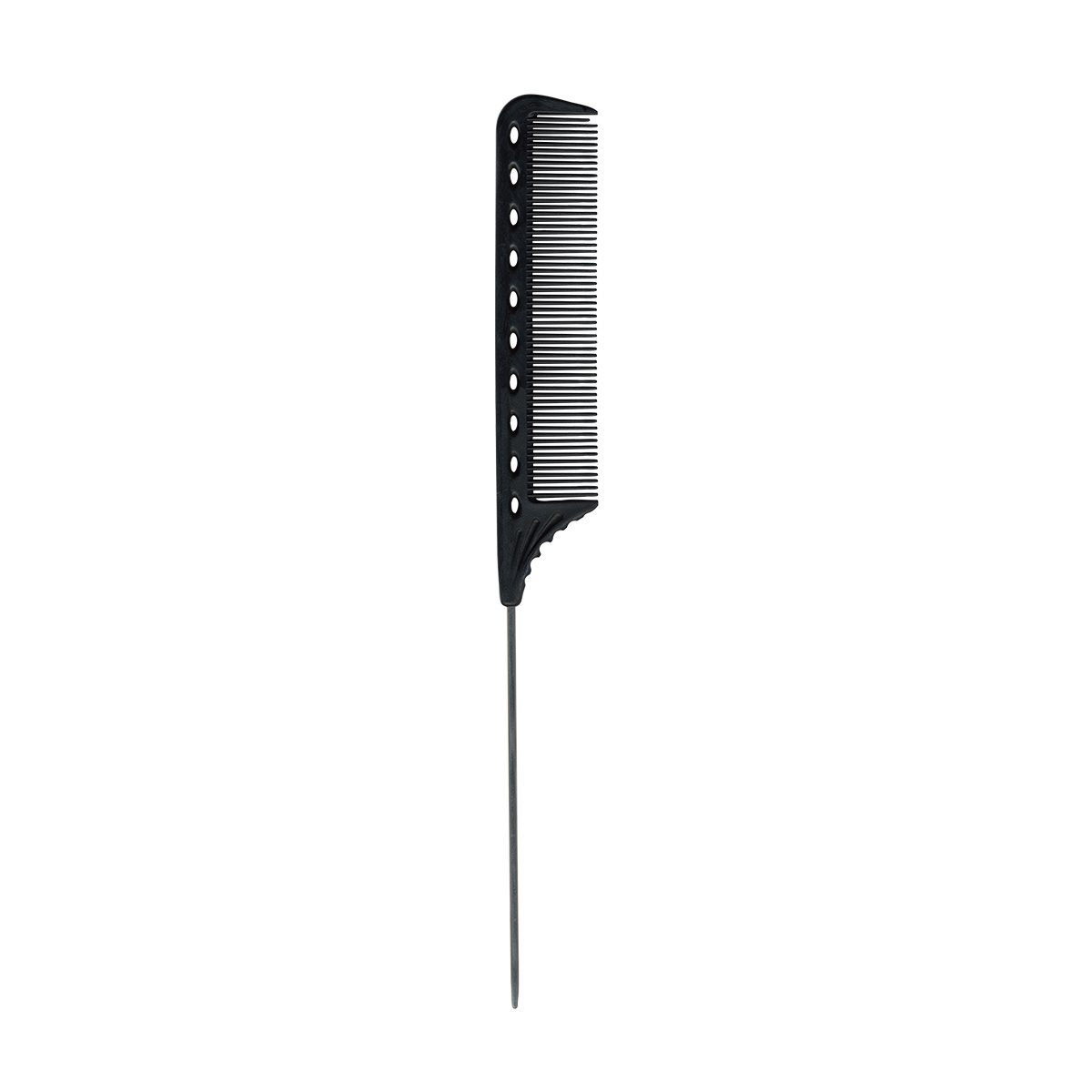 Levně Tupírovací hřeben s kovovou špičkou YS-102 | 220 mm, černý