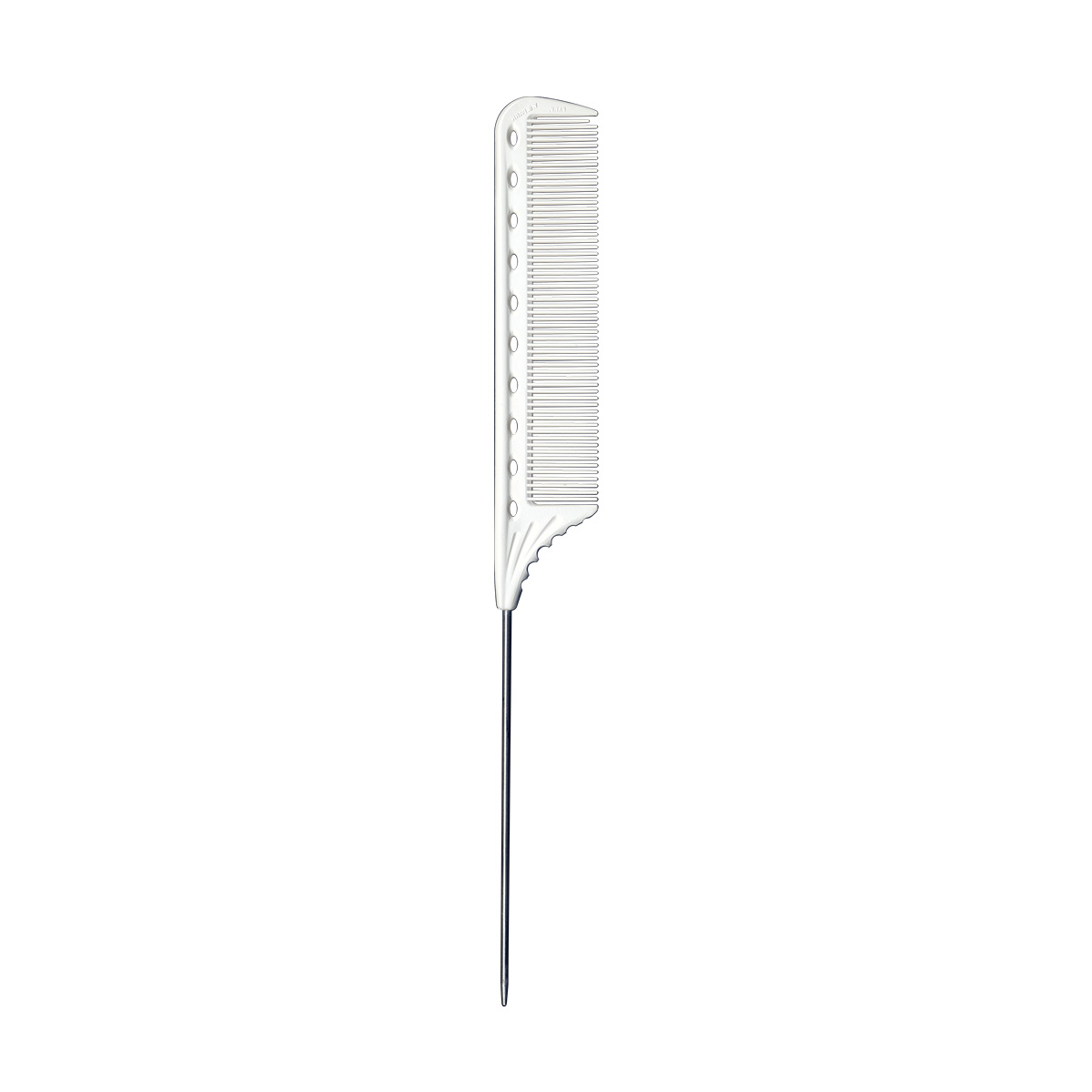 Levně Tupírovací hřeben s kovovou špičkou YS-102 | 220 mm, bílý