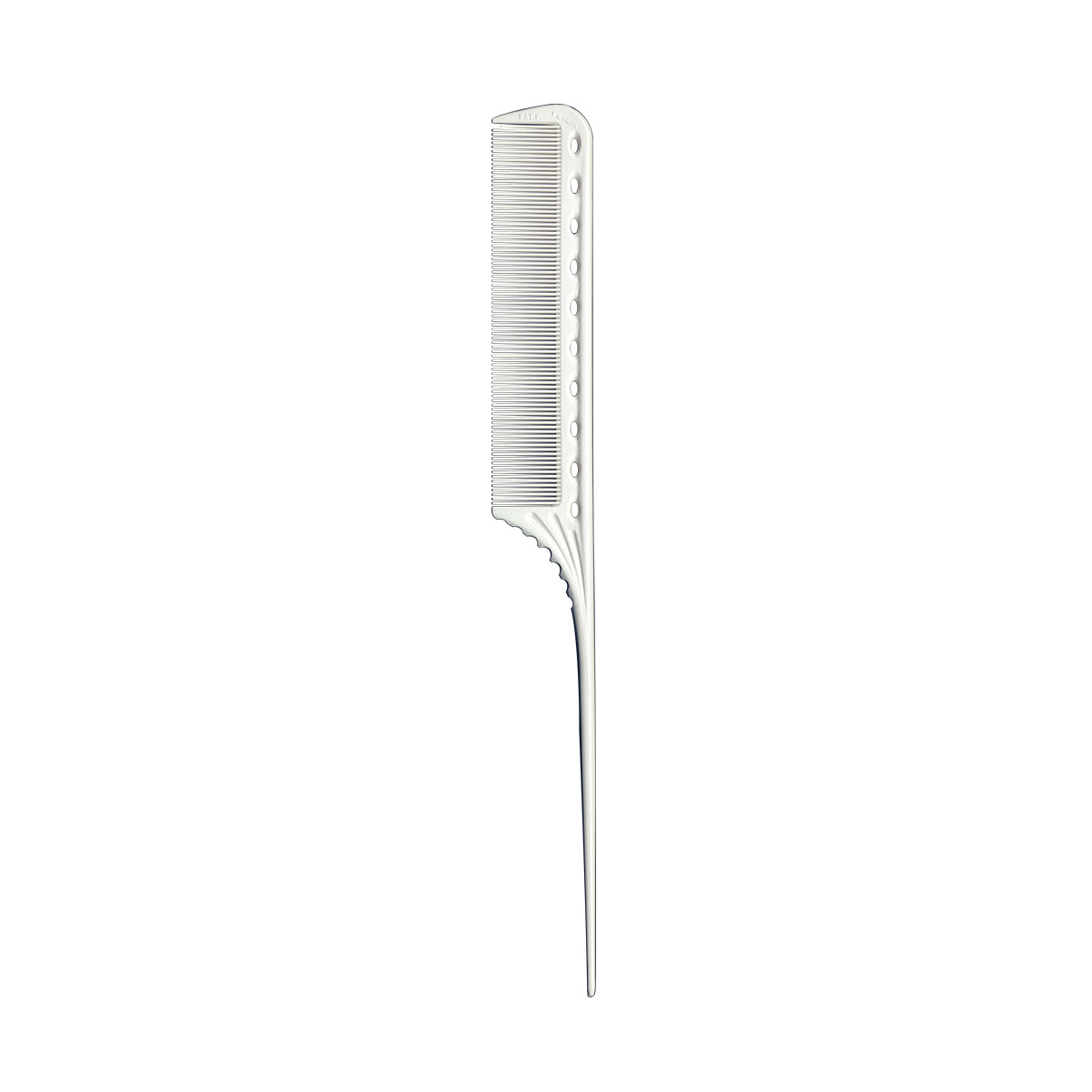 Levně Hustý tupírovací hřeben se špičkou YS-111 | 220 mm, bílý