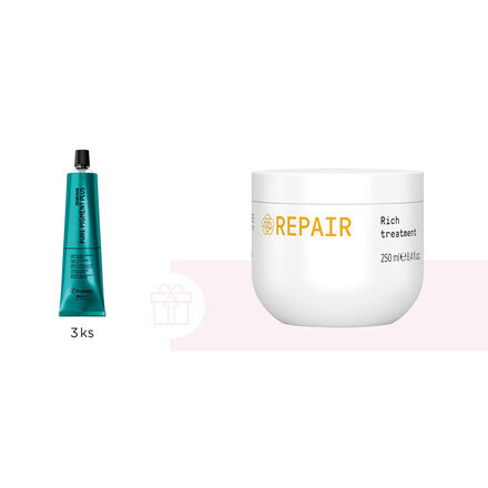 Focus Akce | 3x barvy Pure + dárek obnovující maska Repair Rich