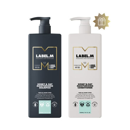 Akce 1+1 | Honey & Oat hydratační šampon s výytažky z medu a ovsa | 1000 ml