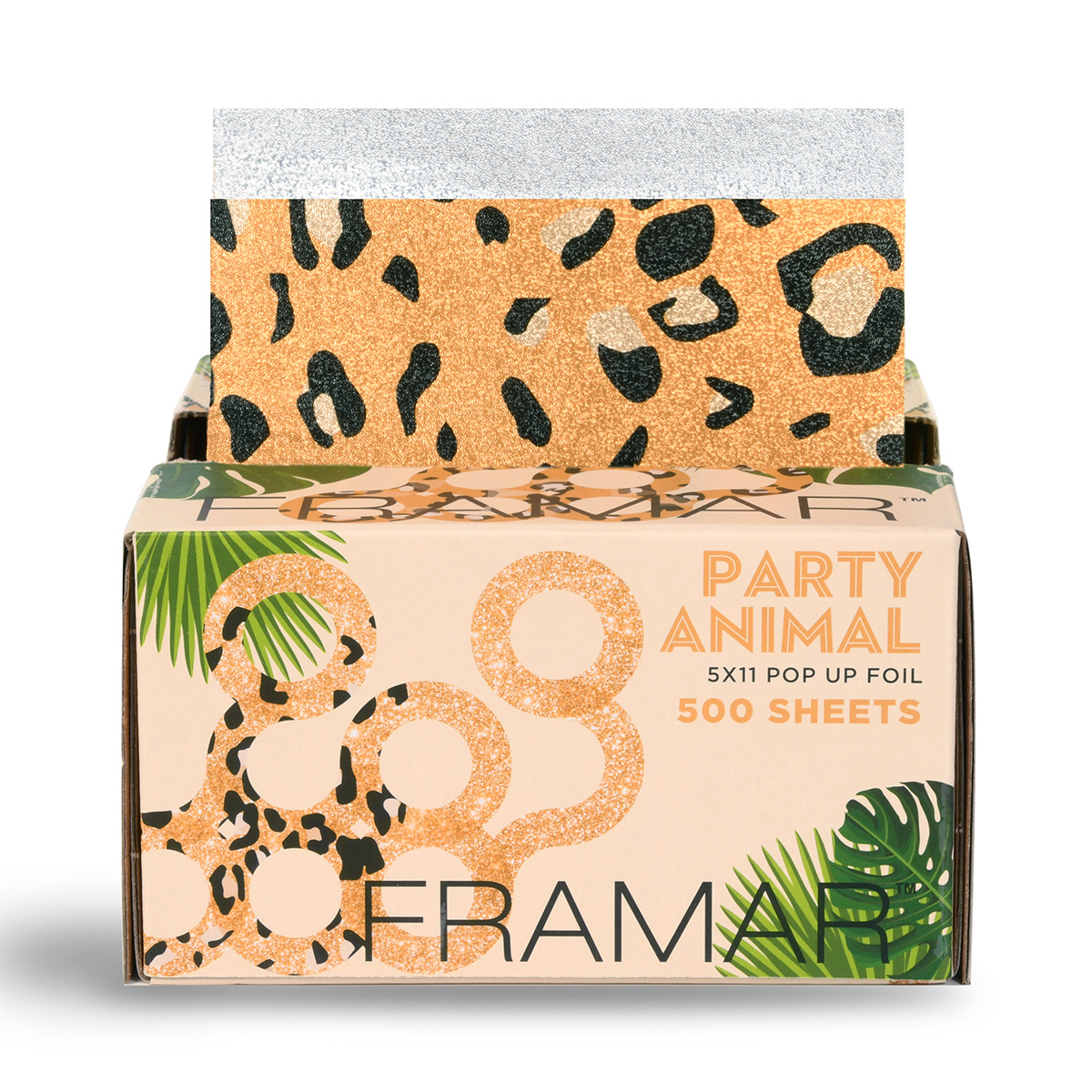 Levně Texturovaná fólie levhart PARTY ANIMAL | 13x28 cm 500 ks