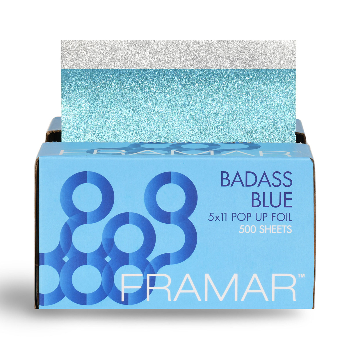 Levně Texturovaná fólie modrá BADASS BLUE | 13x28 cm 500 ks