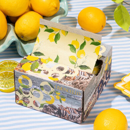 Texturovaná fólie Limoncello | 13×28 cm 500 ks