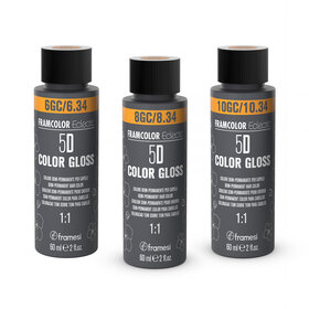 Eclectic 5D Color Gloss Coopers | 3 měděné blond odstíny
