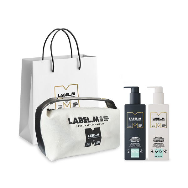 Výhodný set Organic Lemongrass | šampon a kondicionér + dárek taštička