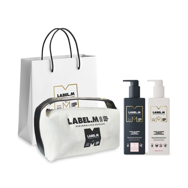 Set Cool Blonde Label.M | šampon a kondicionér + dárek taštička