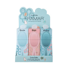 Sada kartáčů Framar Detangle Cookie Cutter | 9 ks + expozitor