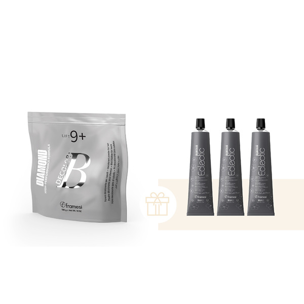 Akce Focus | Odbarvovací prášek Decolor B Diamond + dárek barva Eclectic