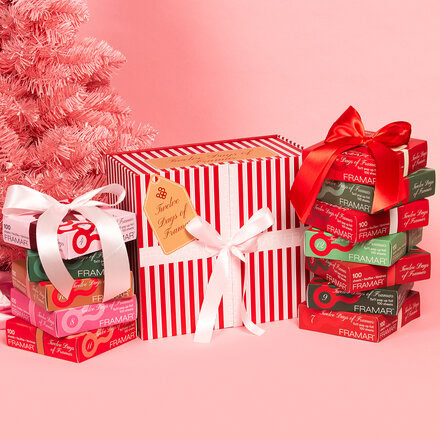 Adventní kalendář - texturované fólie Framar | 12x100 ks