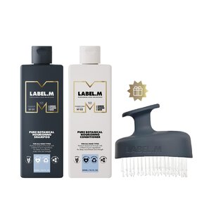 Akce Muse Pure Botanical Label.M | šampon a kondicionér + dárek masážní kartáč