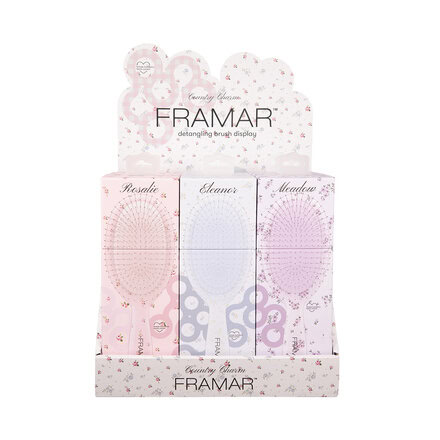 Sada kartáčů Framar Detangle Country Charm | 9 ks + expozitor