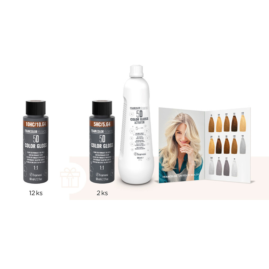 Akce Focus | 12+2 ks barev Eclectic 5D Color Gloss + dárky