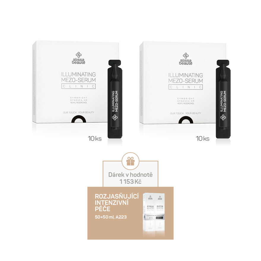 Focus Akce | Set Projasňující mezo-sérum Clinic | 10x5 ml - 2 ks + dárek