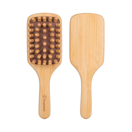 Masážní kartáč z bambusu Bamboo Scalp Massager