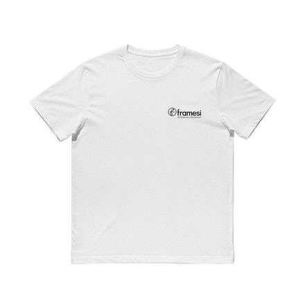 Bavlněné tričko Framesi, unisex - bílé | velikosti S, M, L, XL