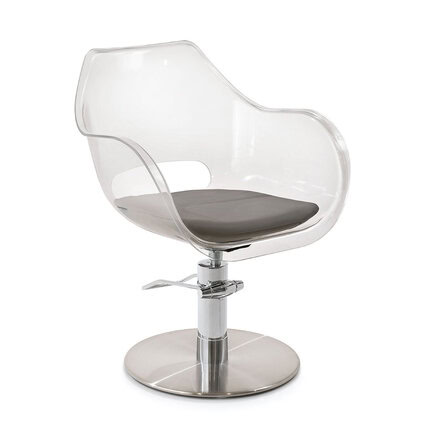 Kadeřnické křeslo PLEXI + podstavec Terra | Maletti